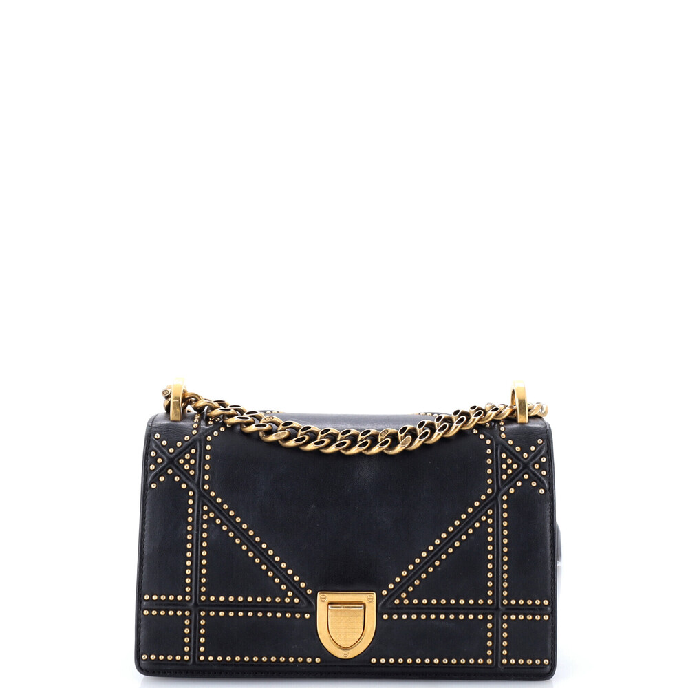 Christian Dior Small Diorama Flap Bag Studded Leather